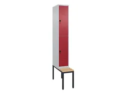 Dubbeldekse dekenkist,HxBxD 2120x300x815mm,1x2vak.,vak B 300mm