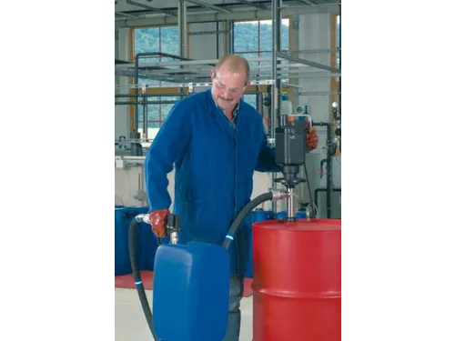 Vatpomp Set Oplosmiddelen Niro Dompeldiepte 1000mm Restlediging Slang