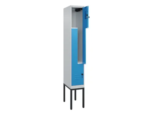 Z-garderobekast,HxBxD 2120x300x500mm,vak B 150/300mm,draaigrendel