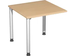 koppelelement voor bureau,HxBxD 680-800x800x800mm,blad beuken,hoekig