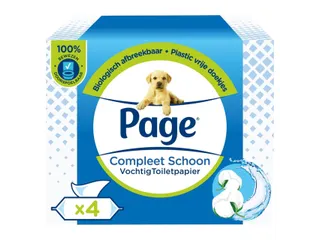 Vochtig toiletpapier Page Compleet Schoon 4 pakken à 38 vel - 2