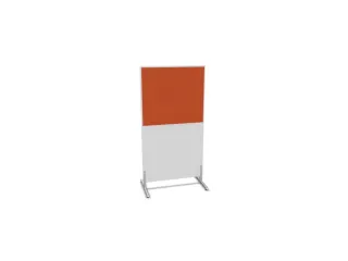 scheidingswand,HxB 1545x800mm,Bl-wit,BN3012-oranje - 2