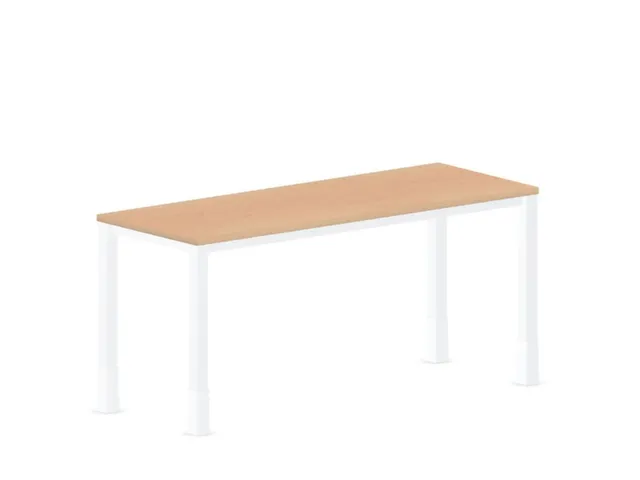 In hoogte verstelbaar bureau,HxBxD 720-840x1600x600mm,NE-esdoorn