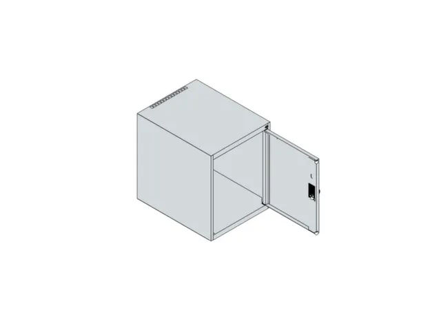 opzetkast,v. locker,1vak.,vak B 400mm,HxBxD 500x400x500mm,vleugeldeur