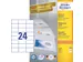 Etiquette Avery Zweckform 3474 70x37mm blanc 2400 pièces