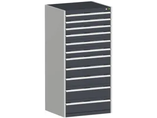 ladekast HxBxD 1600x800x650mm 11laden zware lasten RAL7035 RAL7016 - 2