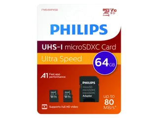 Geheugenkaart Philips micro SDXC Class 10 UHS-I U1 64GB 2 stuks - 2