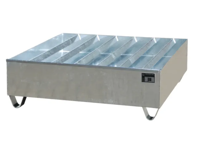 Opvangbak 4x200l Opvangvol 410l 410x1200x1200mm Profielrooster