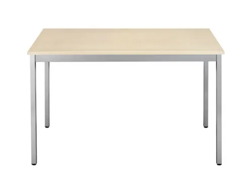 Tafel Vierkant 180x80 Cm Rechthoekig Frame Aluminium Blad Esdoorn