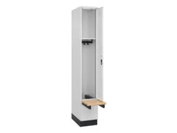 locker met bank,HxBxD 1950x300x815mm,1vak,vak B 300mm,cilinderslot