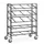 Esd-eurobakkenwagen 9383 300kg 600x400mm 5 Etages Open Ral7015