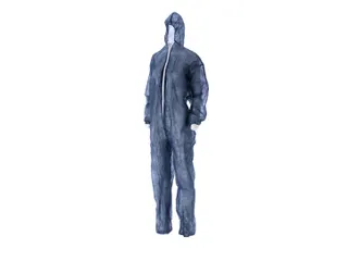 Coverall PP Non Woven Maat M Blauw Ritssluiting 50 Stuks - 3