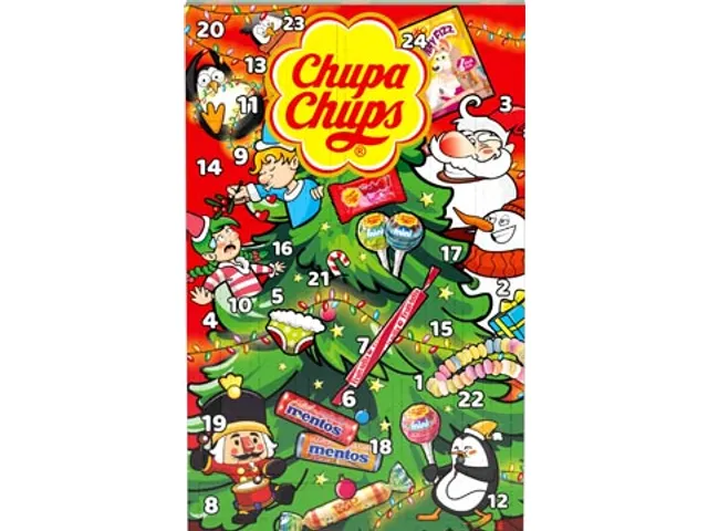 Chupa Chups snoep adventskalender, doos van 180 gram