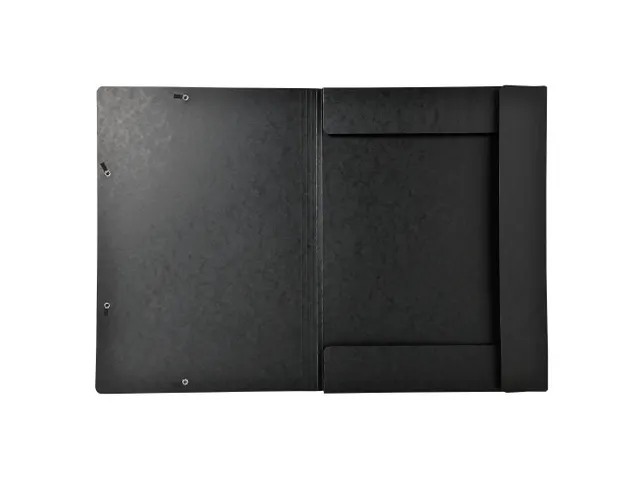 Chemise à élastique 3 rabats carte lustrée 600gm2 - A3 - Noir