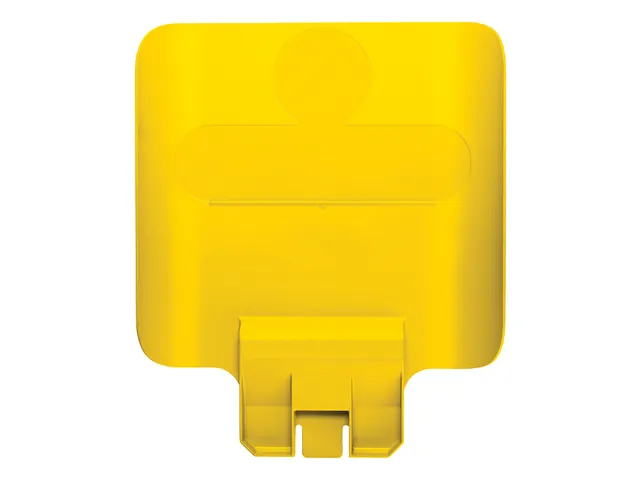 Paneel Rubbermaid Slim Jim Recyclestation voor label geel