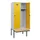 locker met bank,HxBxD 1950x800x815mm,2vak,vak B 400mm,draaigrendel