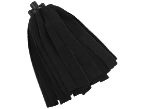 Vikan Microfibre draadmop microvezel stroken schroefdraad Zwart