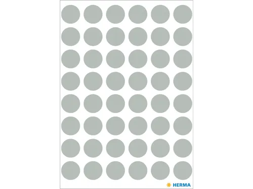 HERMA 1858 Multipurpose etiketten Rond 13mm Grijs 240 stuks