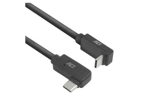 Câble ACT USB-C coudé gauche/droite USB-C coudé haut/bas 10Gbps 2m