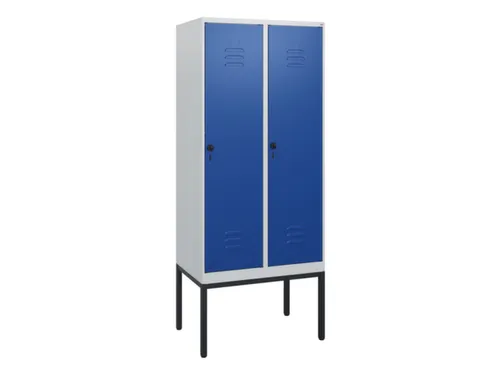 locker,HxBxD 1950x800x500mm,2vak,vak B 400mm,draaigrendel