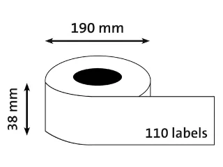 Etiket Dymo 99018 Labelprint Ordner Smal 38x190mm S0722470 - 5