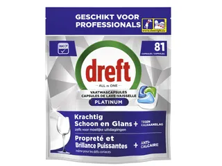 Vaatwastabletten Dreft All-in-1 professional Platinum regular 81 stuks - 1