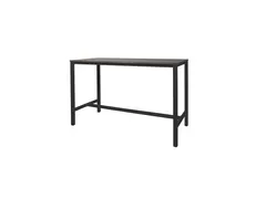 Domino Basic Statafel 180x80x110cm Logan Eiken Onderstel Zwart