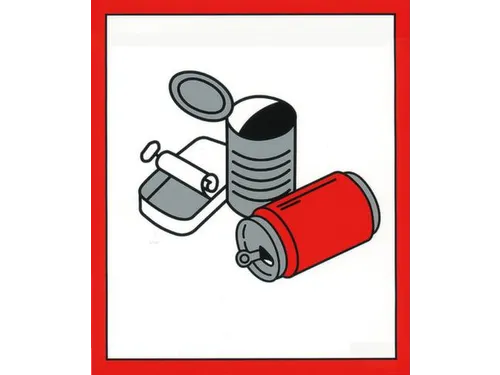 Pictogram Stickers Voor Afvalverzamelaar 6 Symbolen