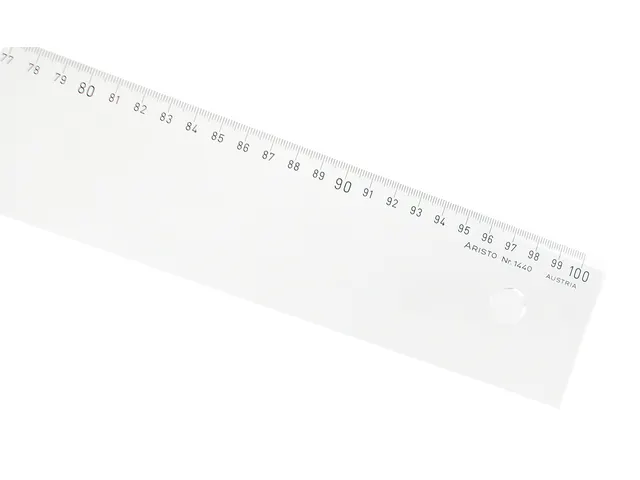 Liniaal Aristo 100cm glashelder plexiglas