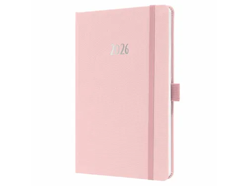 Weekagenda Feel A5 2026 (NL/FR/EN/DU) Soft Rose Hardcover