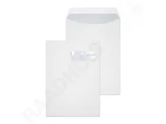 Envelop Raadhuis 229x324 C4 VR akte plakstrip wit 120gr 25 stuks