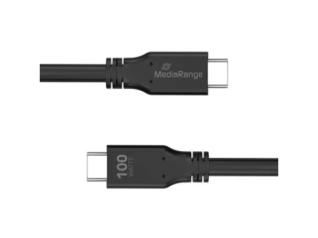MediaRange USB Type-C Charge and Sync kabel 3 meter Zwart