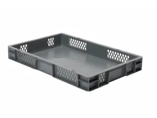 Euronorm-Stapelbak 14.5l H X L X B 75x600x400mm Grijs - 1