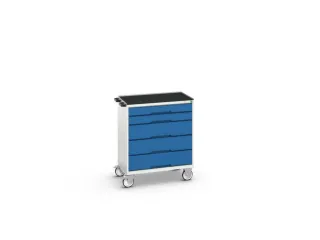 gereedschapswagen 965x800x550mm antislip blad 5 laden RAL7035+RAL5010 - 1