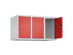 opzetkast,v. locker,3vak.,vak B 300mm,HxBxD 500x900x500mm,cilinderslot