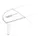 koppelelement voor bureau,90 °,HxBxD 720-840x600x600mm,rond,NE-esdoor