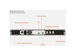 Vertiv Liebert EDGE-1000IRM1U, Line-interactive, 1 kVA, 900 W, Zuivere