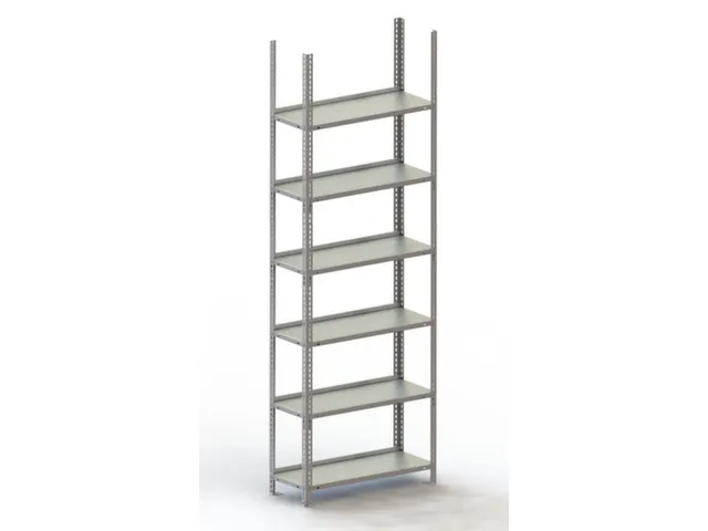 magazijnstelling,grondveld,HxBxD 1850x754x304mm,vaklast 80kg