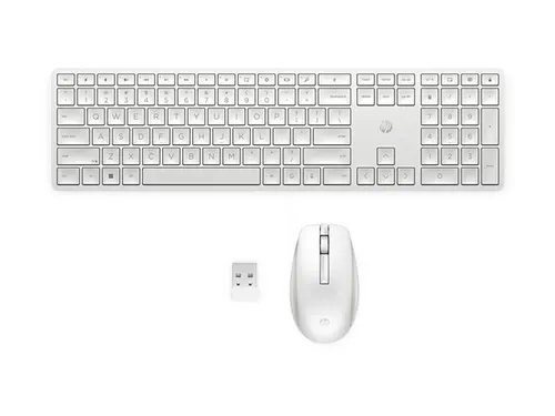HP 655 Combo Draadloos Toetsenbord met muis AZERTY BE Wit
