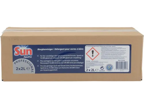 Bierglasreiniger Spoelglansmiddel tbv Aquafox doos 2x2ltr