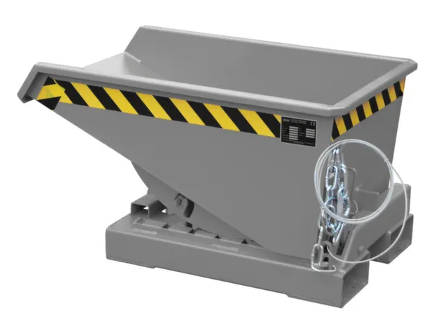 Kiepbak 0.15m³ Hxbxd 550x640x960mm Afrolautomaat Gelakt Ral7005