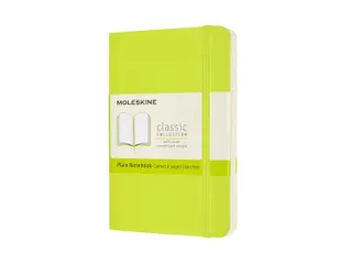 Notitieboek Moleskine pocket 90x140mm blanco soft cover lemon green - 1