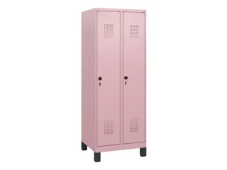 schoollocker,HxBxD 1630x600x500mm,2vak,vak B 300mm,draaigrendel,voeten - 2