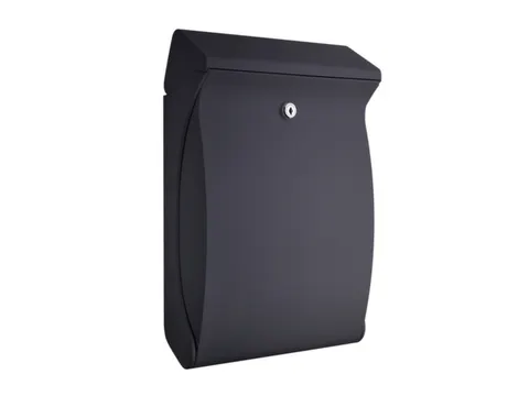 muurbrievenbus,kunststof,antraciet,HxBxD 419x271x129mm,inworp boven