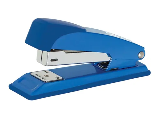 Nietmachine metaal voor nietjes nr. 24/6, 26/6 30 vel 50mm blauw