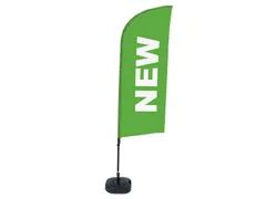 Promotievlag Alu Wind complete set "NEW" Groen
