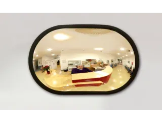 waarnemingsspiegel,HxB 335x525mm,spiegel acrylglas,frame zwart - 2