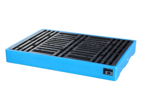 Platte Bodemopvangbak Opvangvolume 150l Pe 150x 1260x 860mm Pe-Pallet
