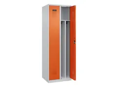 locker voor scheiding van kleding,HxBxD 1850x600x500mm,2vak