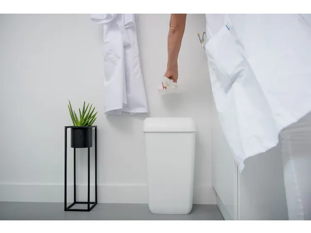 QuartzLine afvalbak kunststof 23 liter Wit